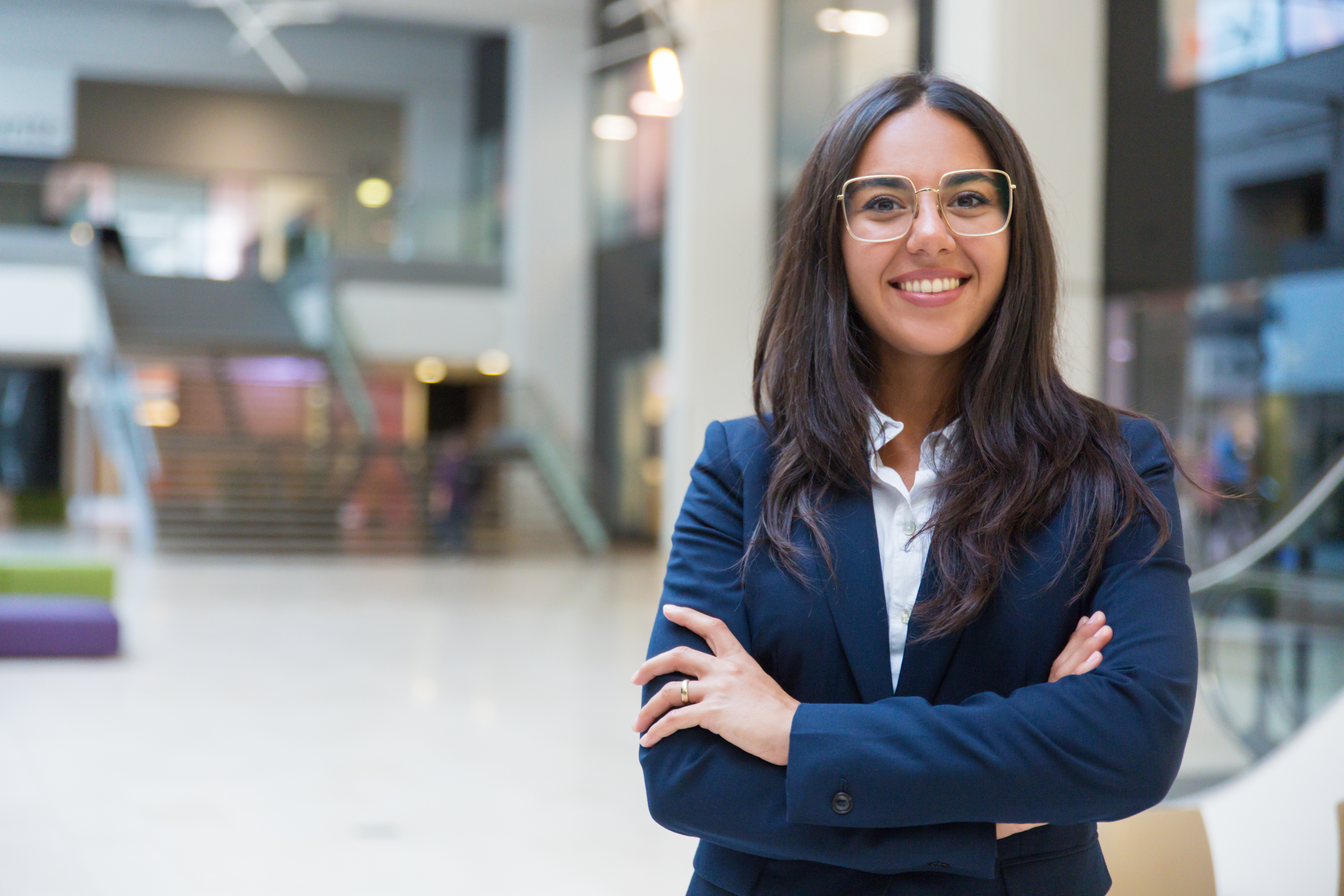 Professional woman working at her desk